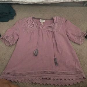 Purple knox rose blouse